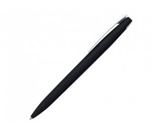 Ручка шариковая, пластик, софт тач, черный/белый, Z-PEN