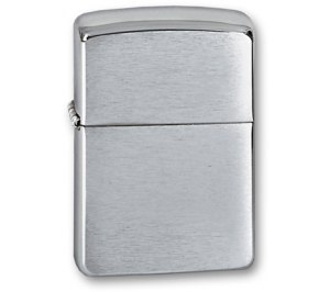 Зажигалка ZIPPO Armor™ c покрытием Brushed Chrome, латунь/сталь, серебристая, матовая, 36х12x56 мм