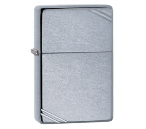 Зажигалка ZIPPO Replica™ с покрытием Street Chrome™, латунь/сталь, серебристая, матовая, 36x12x56 мм