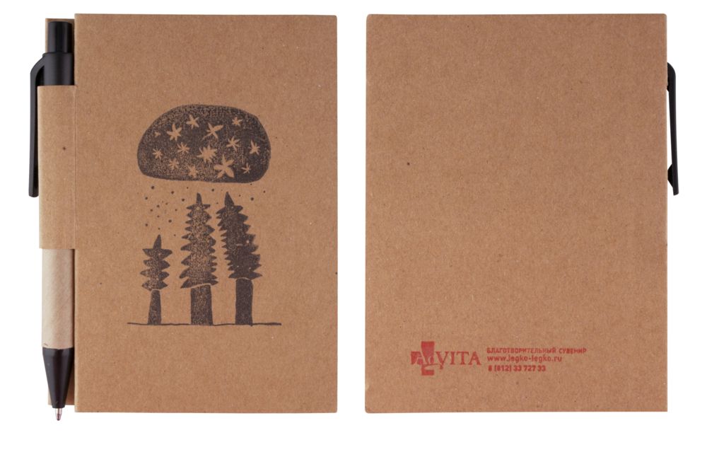 Блокнот Eco light c авторучкой