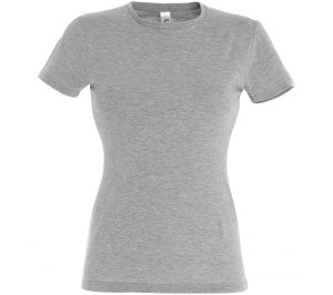 Женская футболка MISS 150, серый меланж