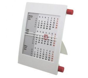 Календарь настольный на 2 года; белый с красным