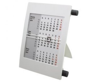 Календарь настольный на 2 года, белый с черным