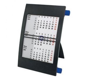 Календарь настольный на 2 года, черный с синим