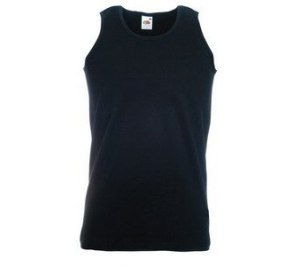 Майка "Athletic Vest", черный, 100% х/б, 165 г/м2