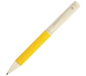PROVENCE, ручка шариковая, хром/желтый, металл, PU