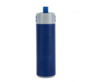 Bluetooth колонка с зарядным устройством(2000mAh) и моноподом"Turbo Tube",синий с серым,18х5,5х5,3см