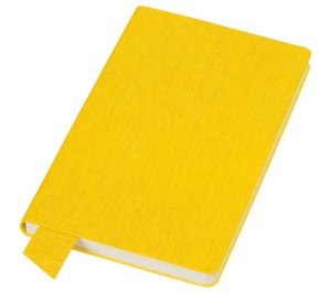 Бизнес-блокнот А5  "Provence", желтый , мягкая обложка, в клетку