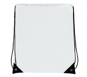 Рюкзак "Promo"; белый; 33х38,5х1см; полиэстер; шелкография