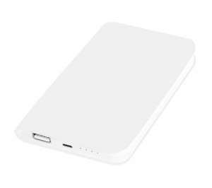 Универсальное зарядное устройство "Softi" (4000mAh),белый, 7,5х12,1х1,1см, искусственная кожа,пласти