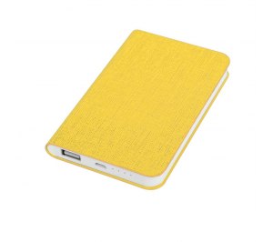 Универсальное зарядное устройство "Provence" (4000mAh),желтый, 7,5х12,1х1,1см, искусственная кожа,пл