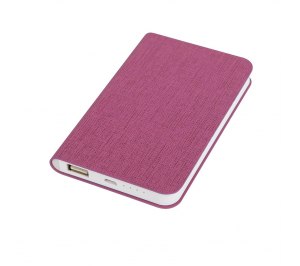 Универсальное зарядное устройство "Provence" (4000mAh),розовый,7,5х12,1х1,1см, искусственная кожа,пл