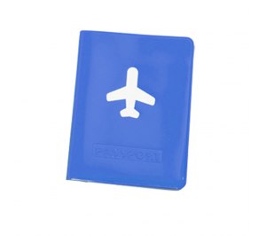 Обложка для паспорта "Flight" 10 x 13,8 см, ПВХ, синий
