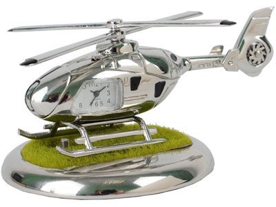 Часы «Вертолет» с посадочной площадкой. Вертолет может «взлетать» и «садиться» на площадку