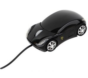 Мышка оптическая в форме автомобиля с подсветкой фар, работающая от USB