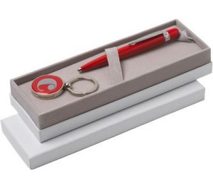 Набор Cacharel: шариковая ручка, брелок с флеш-картой USB 2. на 4 Гб
