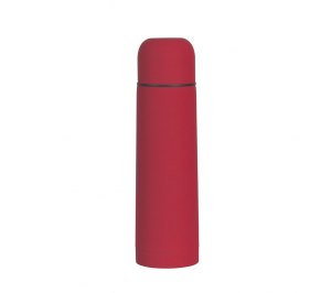 Термос с прорезиненным покрытием 0,5 л., красный