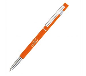 Ручка шариковая "Star", оранжевый, прорезиненная поверхность
