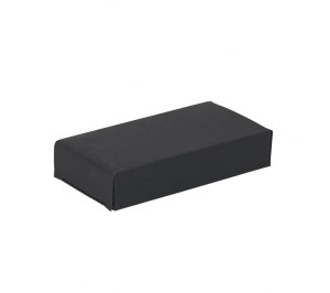 Источник энергии универсальный "Theta" с фонариком, 4000 mAh, черный/золото, прорезин. поверхность