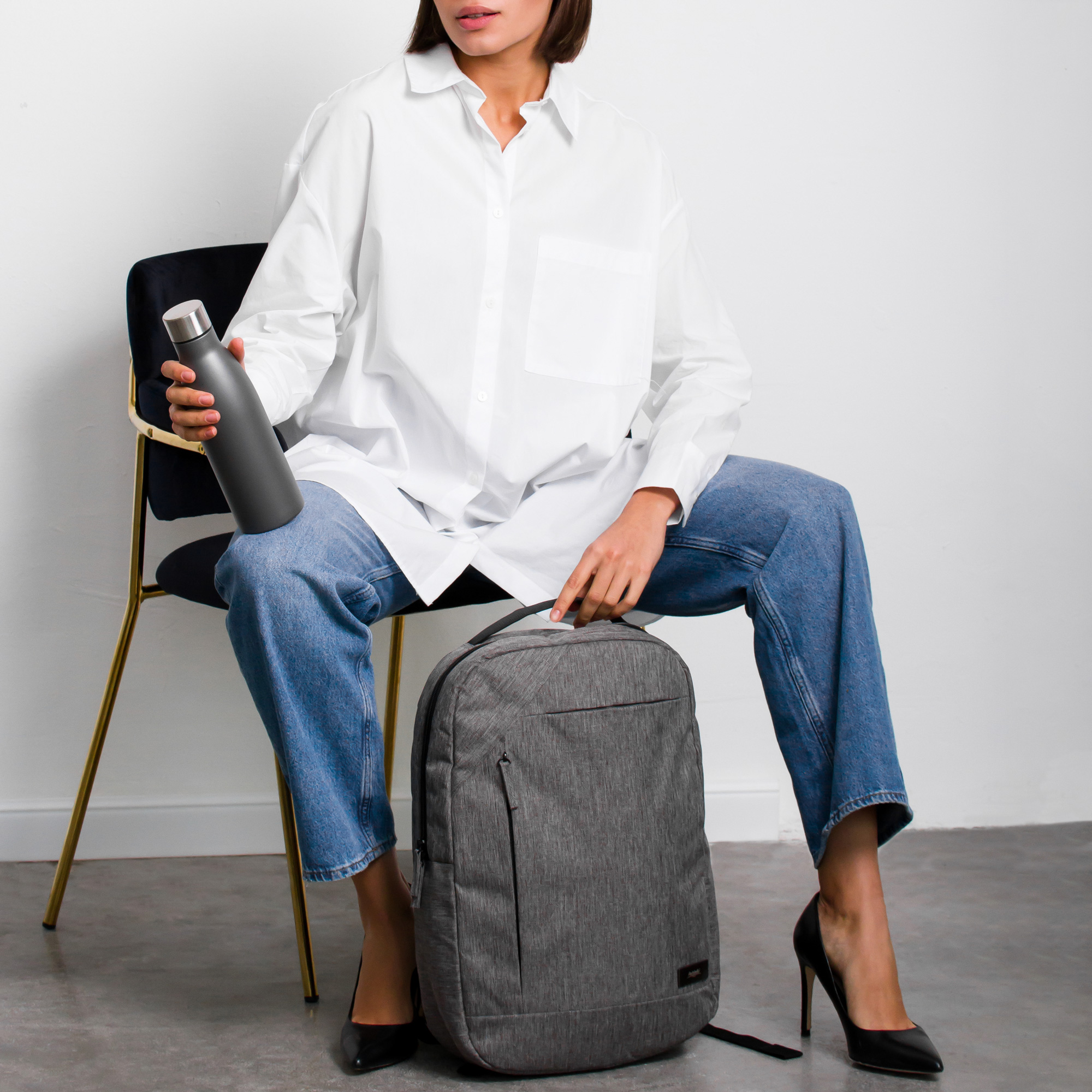 Термобутылка вакуумная герметичная, Fresco Neo, 500 ml, серая