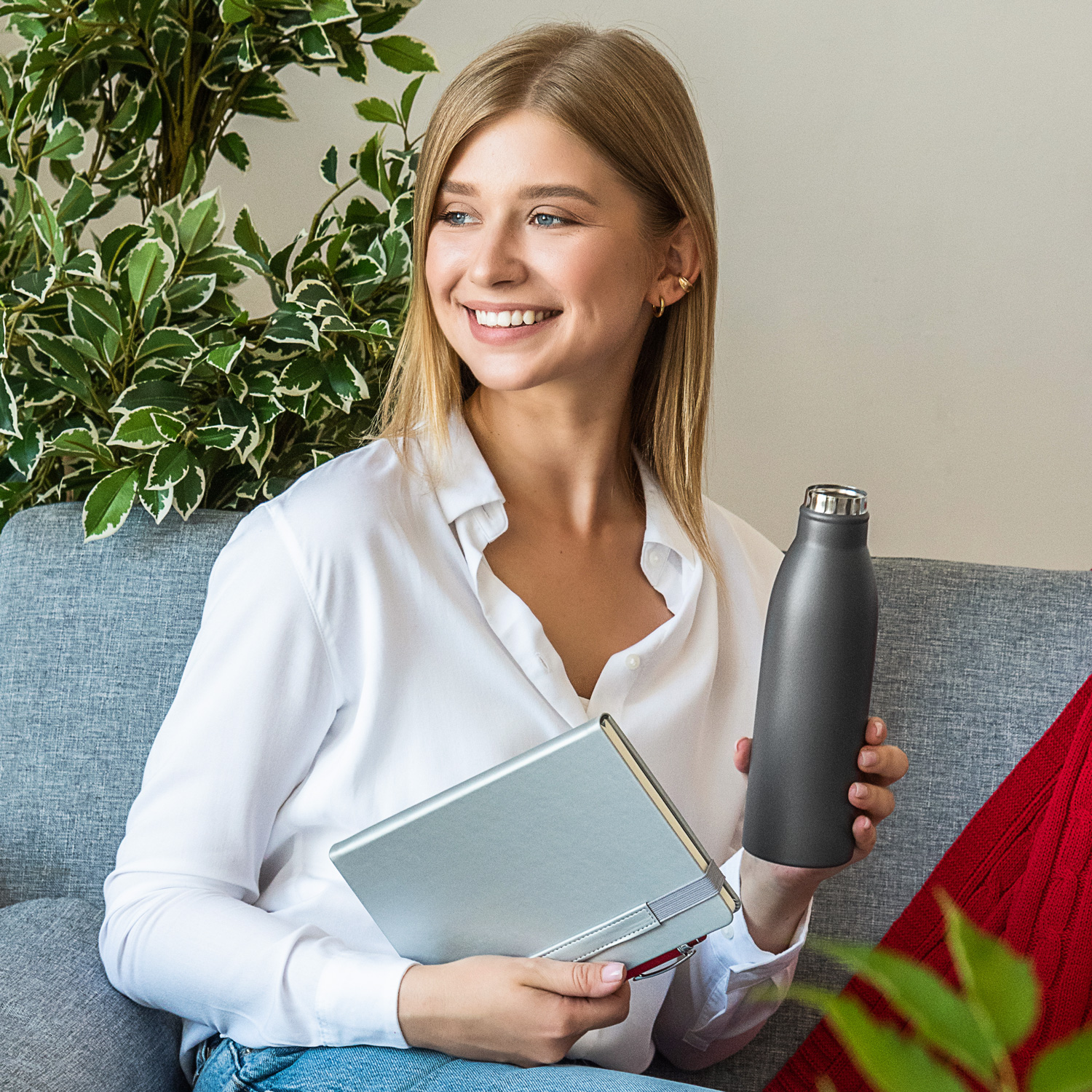 Термобутылка вакуумная герметичная, Fresco Neo, 500 ml, серая