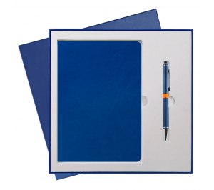 Подарочный набор Portobello/River Side  синий (Ежедневник недат А5, Ручка) светл. ложемент