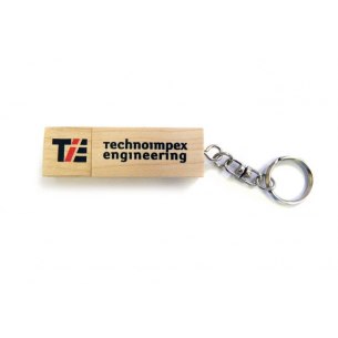 УФ-печать на деревянной USB-флешке