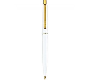 Авторучка шариковая Senator, модель Point Gold, белая 