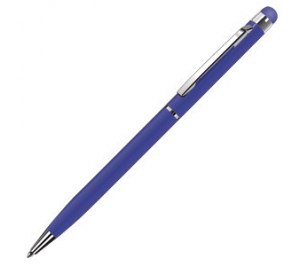 TOUCHWRITER, авторучка шариковая со стилусом для сенсорных экранов, синий/хром
