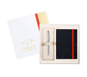 Набор подарочный "Parker Sonnet SS СT FP + блокнот" M