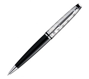 Авторучка шариковая "Expert Deluxe Black " M, синий стержень