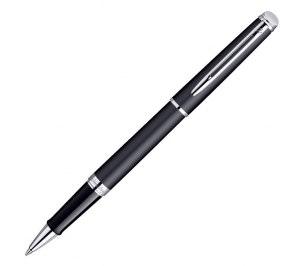 Ручка - роллер "Waterman Hemisphere 2010 Matt Black CТ" F черные чернила
