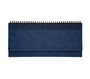 Планинг VELVET 5495 (794) 298x140 мм, синий, белый блок, серебряный срез 2016
