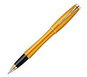 Авторучка перьевая "Parker Urban Premium Mandarin Yellow ", F