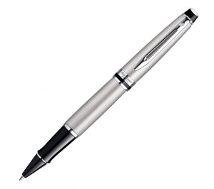 Авторучка-роллер "Expert Stainless Steel CT" F, черный стержень