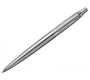 Авторучка шариковая Jotter Premium Серебро (Classic Stainless Steel Chiselled)
