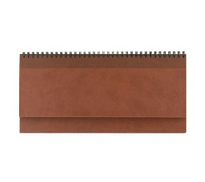 Недатированный планинг VELVET крем.бл/золот.срез 298x140 мм св.- коричневый