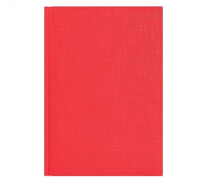 Ежедневник недатированный City Flax 145х205 мм, красный