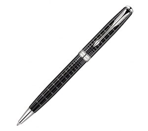 Аторучка шариковая "Parker Sonnet Dark Grey Laque CT", черный стержень