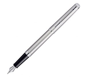 Ручка перьевая "Waterman Hemisphere Stainless Steel CT" F