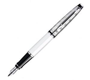 Авторучка перьевая "Expert Deluxe White CT" F