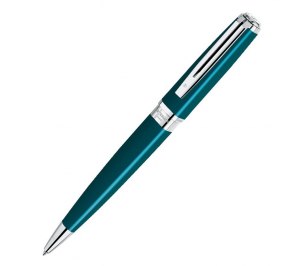 S0768070 Ручка шариковая "Waterman Exception Slim Green ST" M синий стержень