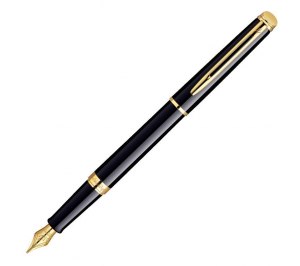 Ручка перьевая "Waterman Hemisphere Mars Black GT" F