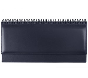 Планинг SIENA 5495 (794) 298x140 мм, синий, белый блок, посеребряный срез 2016