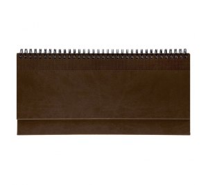 Планинг VELVET 5495 (794) 298x140 мм, коричневый, бежевый блок, золотой срез 2016