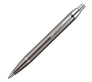 Авторучка шариковая "Parker IM Gun Metal CT" M, синий стержень