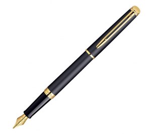 Ручка перьевая "Waterman Hemisphere Matt Black GT" F