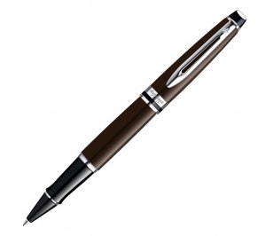 Авторучка-роллер "Waterman Expert Deep Brown CT", черный стержень