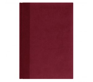 Недатированный ежедневник VELVET 650U (5451) 145x205 мм бордовый, без календаря