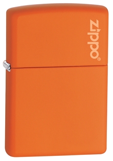 Зажигалка ZIPPO Classic с покрытием Orange Matte, латунь/сталь, оранжевая, матовая, 36x12x56 мм